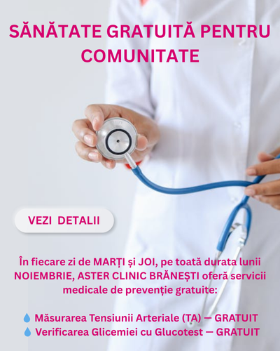 Sănătate gratuită - Clinica Aster